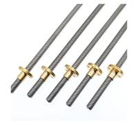 EJPPDHCO Vis mère T8 250 mm, Guide linéaire for imprimantes 3D, Pas hélicoïdal 2 mm, 4 mm, 8 mm, 10 mm, 12 mm, vis trapézoïdales avec écrou(Helical Pitch 10mm)