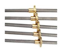 EJPPDHCO Vis mère T8 400 mm, Guide linéaire for imprimantes 3D, Pas hélicoïdal 2 mm, 4 mm, 8 mm, 10 mm, 12 mm, vis trapézoïdales avec écrou(Helical Pitch 8mm)