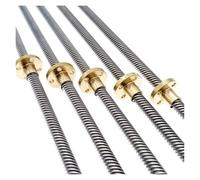 EJPPDHCO Vis mère T8 550 mm, Guide linéaire for imprimantes 3D, Pas hélicoïdal 2 mm, 4 mm, 8 mm, 10 mm, 12 mm, vis trapézoïdales avec écrou(Helical Pitch 10mm)