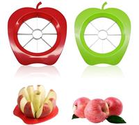 EJRUP 2PCS Coupe Pomme, Decoupe Pomme 8 Lames, Coupe Pomme En Quartier Robuste en Acier Inoxydable Avec Système de Lames Sécurisé Amélioré, trancheuse de pomme
