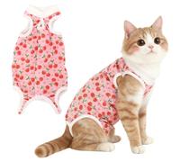 EJRUP Body Chat Post Operatoire Femelle, Gilet de Récupération de Chat, Body pour Chat après Stérilisation, Leotard pour chat postopératoire, Taille M pour 2-4kg