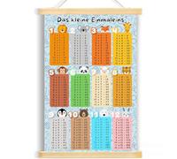 EJRUP Poster Table de Multiplication pour Enfants, Trainer de Ludique, Jeu d'apprentissage Mathématique, Aide à Calcul pour l'École Primaire, Tableau de Multiplications pour Un Apprentissage Amusant