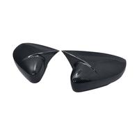 EJUOYO Boîtier Rétroviseur 2 Pièces Côté Rétroviseur Aile Couvercle Casquettes Garniture Coque Style Corne Boeuf Extérieur pour Polo pour MK5 6R 6C 2009-2014 2015 2016 2017(Carbon Look)