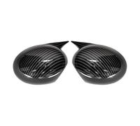 EJUOYO Boîtier Rétroviseur pour Cooper R55 R56 R57 R58 R59 R61 Couvercle De Rétroviseur Latéral De Voiture Capuchon D'aile Porte Extérieure Boîtier De Vue Arrière Garniture Autocollante(Carbon Look)