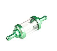 EJUOYO Filtre à air Filtre à Essence intérieur Universel pour Moto, Tuyau Blanc en Aluminium, filtres à Essence et à Carburant pour Moto Filtre à Huile Remplacement(Green)