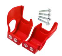 EJUOYO Guide de Chaîne Convient pour Kawasaki KX250 4T KX250F KX450 4T, Couvre-Fourche Avant, protège-Jambes inférieur Garde de chaîne(Red)