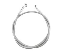 EJUOYO Levier d'embrayage de Frein Convient pour Kawasaki Convient pour Honda 28 degrés Gris argenté 400 à 2200 mm Tuyau de Frein hydraulique Conduite d'huile Dot Levier de Frein Moto(1300mm)