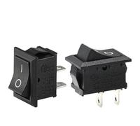 EJUOYO Momentané Bouton Interrupteur à Bascule à 2 Broches KCD1 15 x 21 mm, 5/20/100 pièces, 10 x 15 mm, encliquetable, SPST, on/Off, pour Bateau Bouton Poussoir(KCD1 15X21mm,20PCS)