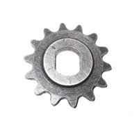 EJUOYO Pignon Moteur Pignons Pignon Ovale 9T, 10T, 11T, 12T, 13T, 14T, 15T, Dents 25H, 10 mm, adapté au Moteur de Scooter Razor Evo IZIP 500 W -1000 W Pignon de Chaîne Arrière(14T)