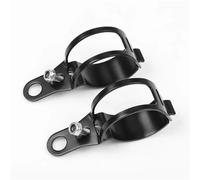 EJUOYO Support Phare Support De Fixation pour Clignotant De Moto 35-50 Mm, pour Tube De Fourche, Compatible avec Les Vélos De Sport De Rue Et Les Choppers Support de Phare antibrouillard(2pcs Black)