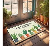 EJXN La croissance du tapis est différente de tout le monde. - Peluche de qualité supérieure et amusante pour le bain | Tapis de sol antidérapant pour entrée extérieure/douche (50 x 80 cm)