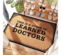 EJXN Paillasson épais imperméable pour porche - Il s'agit d'une maison de médecins expérimentés - Pose de porte | Sisal/Doorway - Paillasson d'extérieur pour porte d'entrée extérieure, taille S (65 x