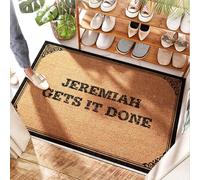 EJXN Paillasson rustique Off Jeremiah Gets It Done - Cuisine en mousse | tambour/doux - Tapis de bienvenue amusant pour porte d'entrée, humide et extérieur (40 x 60 cm)