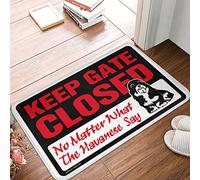 EJXN Tapis de bain Adornos Para Cuartos | Keep Off, Keep Gate Closed Peu importe ce que disent les Havanais - Séchage rapide/bain floral - Grand tapis d'extérieur pour porte d'entrée, baignoire