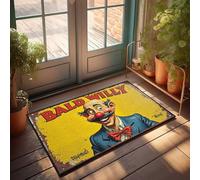 EJXN Tapis de bain en microfibre à séchage rapide avec envers antidérapant - Fluffy Bald Willy: The Clown With The Big Smile Durable Quality | Décoration de maison amusante / tapis de bienvenue pour