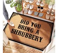 EJXN Tapis de cuisine lavable en noix de coco - Did You Bring A Shrubbery Modern | Tapis de porche pour porte d'entrée à l'extérieur pour sol de salle de bain - Lavable, salle de bain et accueil