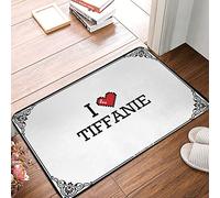 EJXN Tapis d'extérieur pour terrasse avec envers imperméable et antidérapant - Ocean I Love Tiffanie de qualité durable | Pour porches/buanderie (65 x 90 cm)
