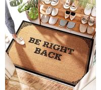 EJXN Wet Welcome Mat Slide Mvp Baseball Be Right Back - Bain demi-cercle | Paillasson amusant pour entrée extérieure/salle de boue - Welcome Large & Shower (50 x 80 cm)
