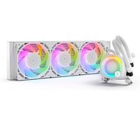 EK Nucleus AIO CR360 Lux Blanc D-RGB Refroidisseur Liquide de Processeur Tout-en-Un, Pièces d'Ordinateur de Refroidissement à Eau, Ventilateur de 120mm, Compatible Derniers Processeurs Intel & AMD