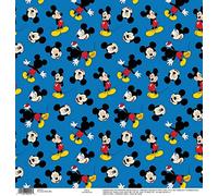 EK Success DIS12-002 EK Disney Carton Unilatéral Bleu Mickey 30,5 x 30,5 cm