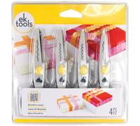 EK Success Lot de 4 Ciseaux cranteurs Blanc