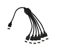 EK Water Blocks - Doubleur RVB 6 Voies D-RGB 6-Way Splitter Cable