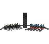 EK Water Blocks EK-Pro Quick Disconnect Manifold 2CPU 4GPU Distribution Set