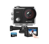 EK7000 Pro Caméra Sport 4K avec Carte MicroSDXC 64GB, 20MP WiFi Ecran Tactile, EIS Stabilisateur, Télécommande Etanche 40M
