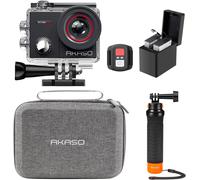 Ek7000 Pro Caméra Sport Kit De Poignée Flottant-Comprend 20Mp Camera Sport 4K 30Fps Avec Trépied Selfie Stick De 60Cm Pour Action Caméra Sportive,Sac De Rangement,2 Batteries Et Plus