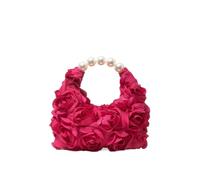 EKalgretrA 3D Flower Clutch Purse Bolsos Para Mujer, Pop florale, sac de perles, tenues fête, accessoires bal, articles mariage, Cartera Para Elegante