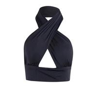 EKalgretrA Bustier croisé Dos Nu sans Manches for Femme, Haut Court Sexy, Coupe Slim, Style Streetwear Sexy sans Manches for Femme(XL)