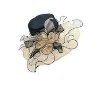 EKalgretrA Chapeau De Mode À Grandes Fleurs for Femmes | Casquette solaire souple à large bord en soie et organza for église, protection contre les UV