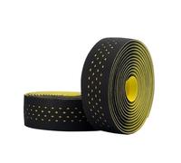 EKalgretrA Guidoline Ruban de guidon vélo route, fixation blanche, accessoires VTT, PU EVA, antidérapant(Yellow Black)