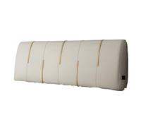 EKalgretrA Housse TêTe De Lit Cuir Housse de tête lit en Cuir avec éponge, Coussin épais et Solide for Double, Soutien Dorsal for Tatami(Ice Gray-Tech Cloth,150 x 60 x 6cm)