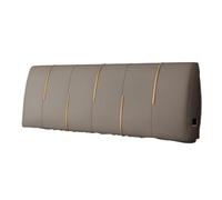 EKalgretrA Housse TêTe De Lit Cuir Housse de tête lit en Cuir avec éponge, Coussin épais et Solide for Double, Soutien Dorsal for Tatami(Brown-Tech Cloth,150 x 60 x 6cm)