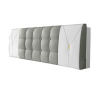 EKalgretrA Housse TêTe De Lit Cuir Housse de tête lit en Cuir et Velours avec Rembourrage, Coussin Solide for Tatami, Housse éponge(F-Leather,180cm-headboard)