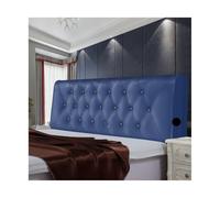 EKalgretrA Housse TêTe De Lit Cuir Housse de tête lit en Cuir King Size, Rembourrage Haute résilience, Oreiller Tissu Lavable(Color 18,100x58x10cm)