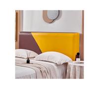 EKalgretrA Housse TêTe De Lit Cuir Housse de tête lit en Cuir synthétique, élastique et imperméable, for Queen Size(Color 2,W210 x H70cm)