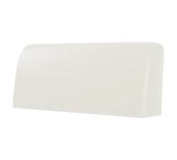 EKalgretrA Housse TêTe De Lit Cuir Housse de tête lit en Cuir synthétique, imperméable, élastique, Anti-poussière(White,W120 x H70cm)