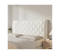 EKalgretrA Housse TêTe De Lit Cuir Housse de tête lit épaisse et Souple, Housse Protection Universelle Anti-Collision for Dossier(White,190x70x25cm)