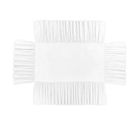 EKalgretrA Jupe de Lit pour Berceau Jupe de Berceau élastique Douce, Jupe de lit de Berceau for Chambre à Coucher, Installation Facile, Volants plissés(White)