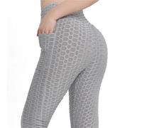 EKalgretrA Legging Bubble Butt Taille Haute | Poche matérielle en nylon de pantalon de forme physique imprimée par jacquard for des femmes