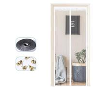 EKalgretrA Moustiquaire Fenetre Magnetique Filet de Protection d'écran de Filet de Rideau de Porte d'écran magnétique avec Aimant for Portes fenêtres(White,150x 220CM)