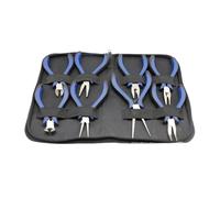 EKalgretrA Pince Bijoux Ensemble de 8 Pinces, Petite Pince à Bec Fin, Coupe-Fil, Outil for la création Bijoux Main