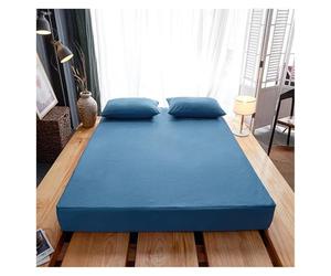 EKalgretrA Protège Matelas Imperméable Housse de Matelas imperméable avec Fermeture éclair, Drap-Housse matelassé Tout Compris sur Six côtés, King/Queen(2,120x190x10cm 1pc)