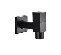 EKalgretrA Robinet D'extérieur Noir for Machine À Laver, Mural for Serpillière, De Piscine, d'eau for Salle Bain Et Jardin Robinet de Jardin(Black B)