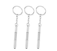 EKalgretrA Tournevis à Lunettes en Acier, kit de réparation Montres avec Porte-clés, Outils Main Portables, Tournevis précision Tournevis Lunettes Opticien(3pcs)