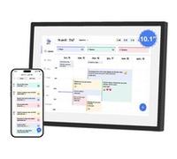 EKASN Cadre photo Numérique Intelligent 10,1 32G Calendrier Familial Plans Simplifiés - Partage Photos 1980*1080 Multi-utilisateurs Blanc G