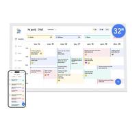 EKASN Tablette Tactile Calendrier Numérique Intelligent 32"" Agenda Connecté Multimembre avec Rappels & Météo WIFI Cadeau