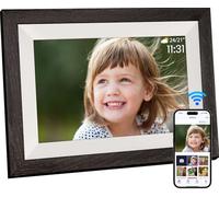 Ekasoco Cadre Photo Numérique WiFi 10,1 Pouces, Cadre Numérique Photo 1280x800 IPS, Ecran Tactile, Mémoire de 32 Go, Rotation Automatique, Configuration Facile